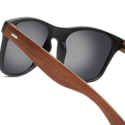 Kit Tênis Masculino de Corrida e Caminhada + Óculos de Sol Madeirado e Relógio - Preto/39