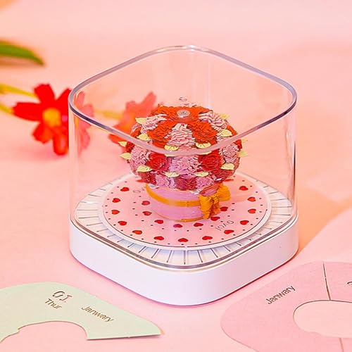 Calendrier 3D bloc-notes rose : fini la routine de bureau monotone