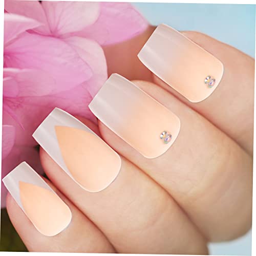FOMIYES 72 Peças Unhas Postiças Graduadas Pontas De Unhas Decoração Prensa Em Unhas Caixão Remendos