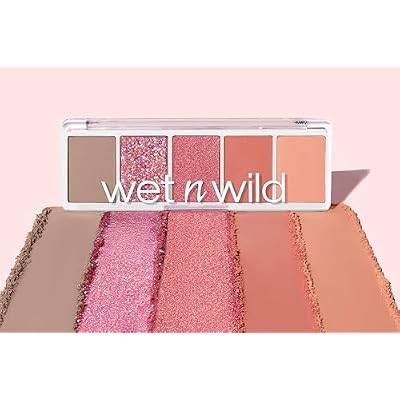wet n wild Color Icon Eyeshadow Makeup 5 Pan Palette, Matte, Shimmer, Metallic, Long Wearing, Rich Buttery Pigment, Cruelty Free - Full Bloomin'