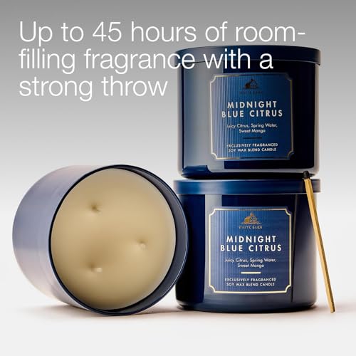 Bath & Body Works 3-Wick Candle, Midnight Blue Citrus, Soy Wax Blend - image 5