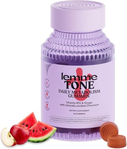 Lemme Tone Metabolism Gummies, Apple Cider Vinegar, Clinically Studied Chromium,