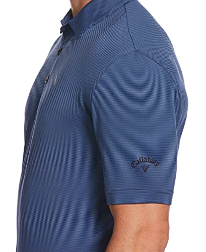 Callaway Men's Pro Spin Fine Line Short Sleeve Golf Polo, Stretch, Moisture-Wicking, Sun Protection (Available in Big & Tall)3