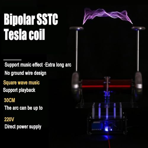 Bobina Tesla musical didáctica para resolver experimentos de física 2
