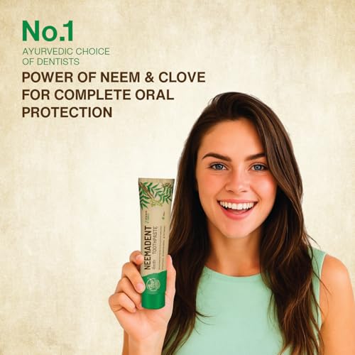 Image of Neemadent Neem Toothpaste 150g | Strong Teeth, Cavity Protection, Reduce Plaque & Prevents Bad Breath | Herbal Toothpaste with Neem & Clove | Antibacterial Gum Care | Pack of 2
