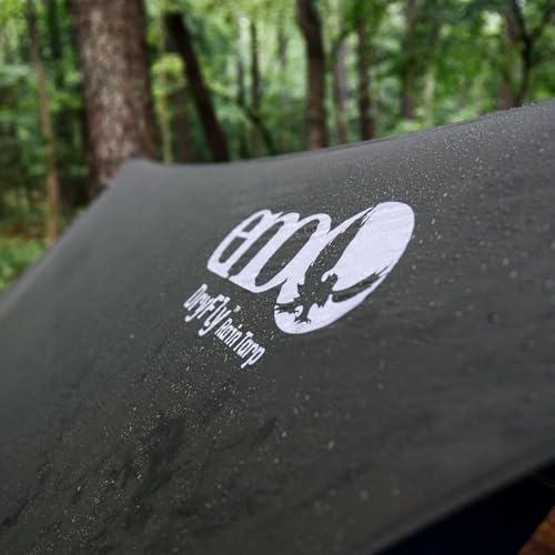 ENO, Eagles Nest Outfitters DryFly Rain Tarp, Ultralight Hammock Accessory, Charcoal - Thumbnail 7