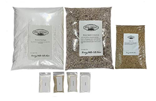 North Georgia Still Company's Fermentation Kit for Moonshine, Bloody Butcher Corn & Malted Barley Whiskey, DIY 5 Gallon Mash Kit