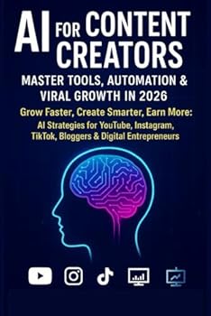 Paperback AI for Content Creators: Master Tools, Automation & Viral Growth in 2026: Grow Faster, Create Smarter, Earn More: AI Strategies for YouTube, Instagram Book