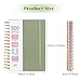 MOFELON A5 Notebook, Notepad, A5 Notebook with Dividers, 300 Pages 100GSM Thick Wirebound Spiral Notebooks for Writing, PVC Hardcover Note Book for Work Office School, 21.5 x 15.8cm,Green