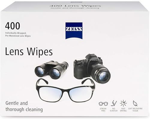 Zeiss Pre-Moistened Lens Cleaning Wipes 6 x 5-Inches