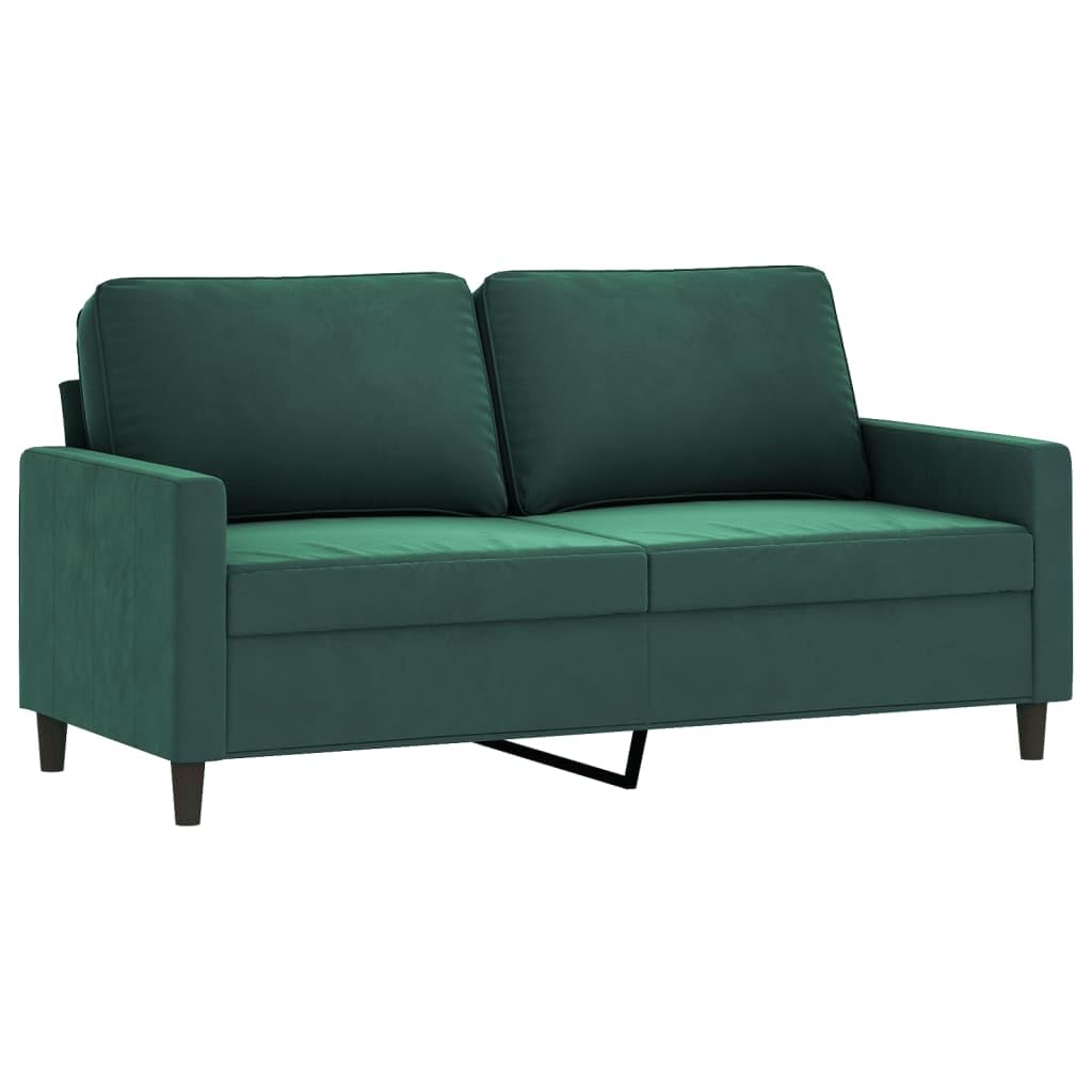 Lechnical Divano a 2 Posti Verde Scuro 140 cm in Velluto,Divano,Divano da Soggiorno,Design Moderno,Divano Posti Economico(SPU:359201)
