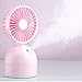 Mopoq Ventilatore 2 in 1 Umidificatore portatile mini USB 3 Tipi di velocità del vento Ventilatore silenzioso freddo Adatto per camera da letto dell'ufficio Viaggiatore Usb Ventilatore piccolo con umi