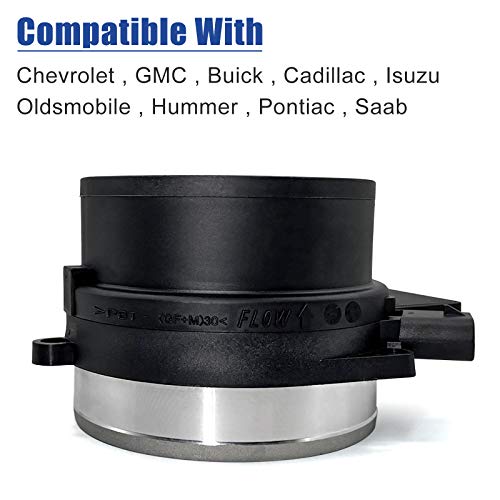 MOJTBE Mass Air Flow Sensor Meter MAF Compatible with Chevy Cadillac GM Vehicles - Silverado, Suburban, Tahoe & Sierra, Yukon XL & Escalade ESV 5.3L, 6.0L Replaces 25168491 AF10043 25318411 - Thumbnail 3