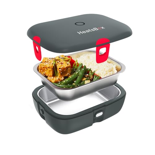 Faitron HeatsBox Style+, Elektrische Lunchbox, Warmhaltebox, zum Erhitzen von Speisen, Unterwegs,...