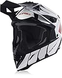 acerbis casco x-track vtr bianco/rosso m