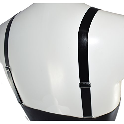 Rubberfashion Latex Bustier met open cups - taillelengte - sexy Latex BH voor dames en vrouwen - Afbeelding 4