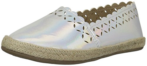 The Children's Place Girl's E TG SLVR ESPDRL Shoe, Silver, TDDLR 9 Medium US Infant