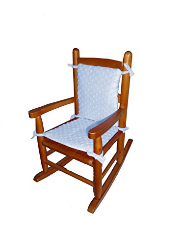 Baby Doll Bedding Heavenly Soft Child Rocking Chair Cushion Pad Set, Blue (Chair is not Included with The Product)