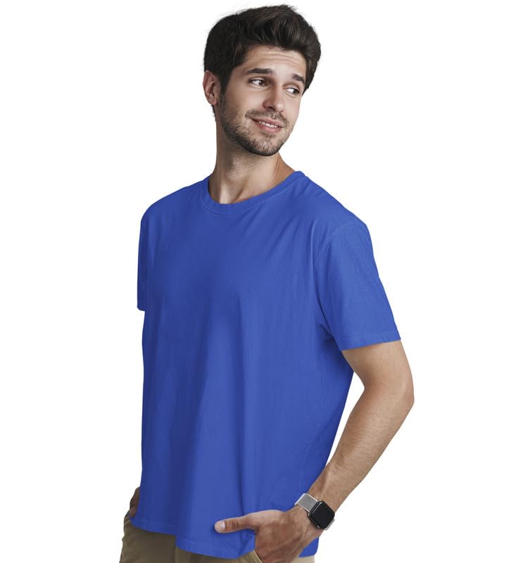Image of INDISSH Couple T Shirt for Men and Women| Anniversary | Mens & Women Cotton Printed Tshirt| Husband Wife Valentine Tshirt Gift | Solid Plain Tshirt