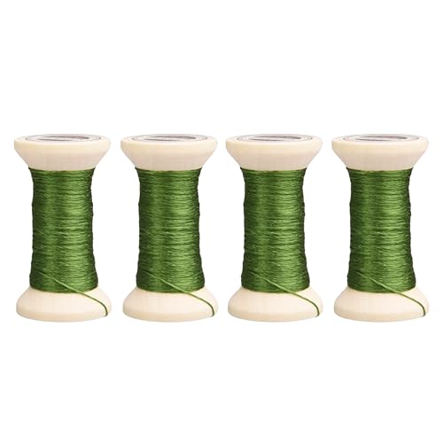 Image of 100% Mulberry Hand Dyed Silk Embroidery Thread, Embroidery Floss, 4 Spools Each 24 Yards (04-5)