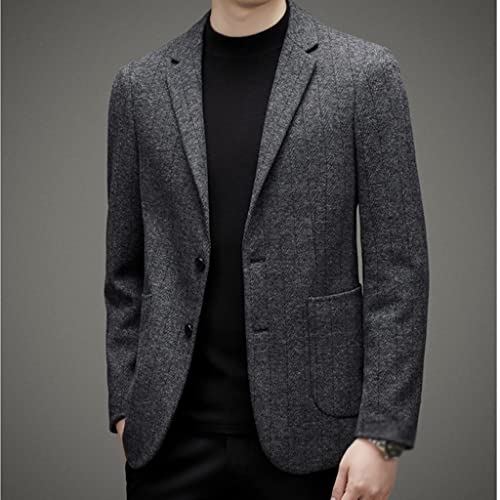 Autumn Winter Woolen Suit Jacket Father's Clothes2