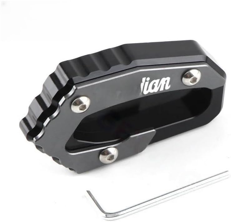 Motorcycle Support Stand Plate Kickstand for Indian FTR 1200 S 2019 2020 2021 Motorcycle Accessories Kickstand Foot Side Stand Extension Pad Support Plate