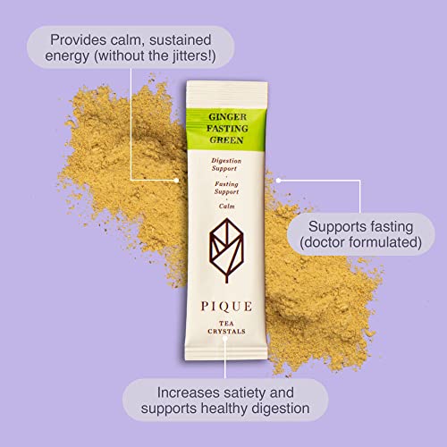 Pique Organic Fasting Tea Crystals Sampler - Digestive Support, Healthy Metabolism, Caffeinated Tea For Energy - 56 Single Serve Sticks (Pack Of 2) #TOP2