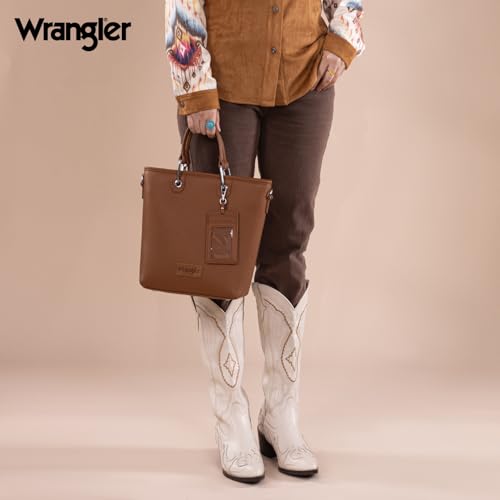 Wrangler Tote Bag for Women Casual Work Top-handle Handbag with Card Holder3