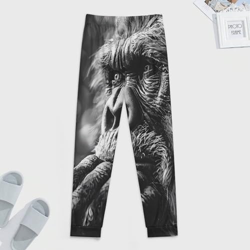 Bigfoot Sasquatch Pajama Pants Men Pj Bottoms Sleepwear Lounge Pant3