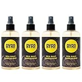 Byrd Sea Salt Surfspray, Salty Coconut Scent, Texturizing and Volumizing Sea Salt Spray for Men for Hydrated, Shiny Surfer Hair, Safe for All Hair Types, 8 Fl Oz, Pack of 4