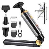 Electric Mens Back Shaver Body Trimmer Hair Groomer 4 in 1 Kit with Extendable Auxiliary Arm Waterproof Facial,Chin,Arm,Back,Pubic Hair Trimmer Grooming Set