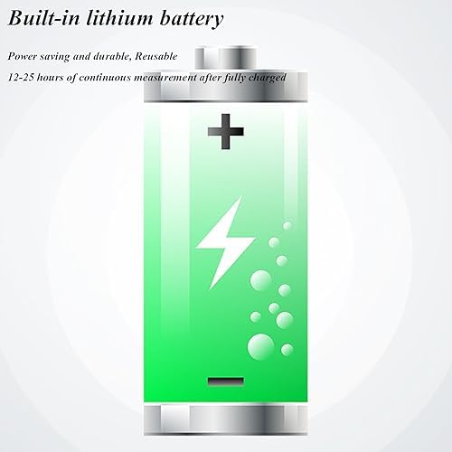 EMF Meter, Rechargeable Digital Electromagnetic Radiation Detector, Portable Handheld Tester with LCD Backlight & Sound-Light Alarm for Home & Ghost Hunting