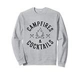 Funny Campfires and Cocktails Hiking Camping Drinking Sweatshirt