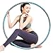 Hula Hoop Reifen Bauchtrainer Edelstahlkern Fitness 1-3 kg Schaumstoff 8-teilig Gewicht einstellbar Blau-Grau