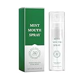 Mundspray mit Fruchtgeschmack,Atemerfrischer,Tragbares Spray, Gegen Mundgeruch Und Karies Mundtrockenheit, Mundgeruchspflege,Nachhaltig Frischen Atem-Minze