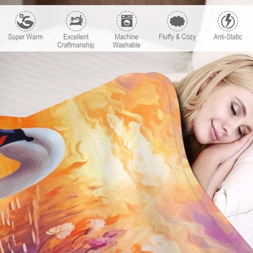 Couverture en flannel abeille douce pour canapé | Cocooning - 4