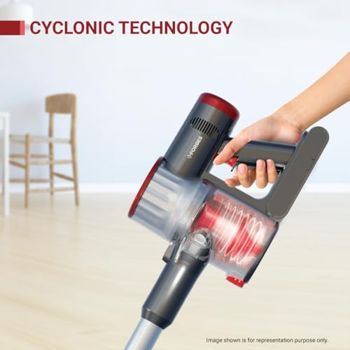Image of Eureka Forbes Kordfree K11 Lite Cordless Vacuum Cleaner | 4 Stage Cyclonic Filtration with HEPA Filter | up to 45 Mins Long Runtime | Rechargable & Removable Battery | 11 KPa Suction | Dry Vacuuming