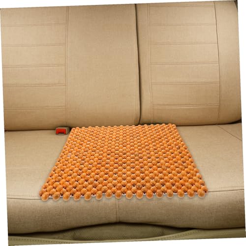 Housse de siege auto perles de bois contre mal de dos et transpiration, coussin de bureau