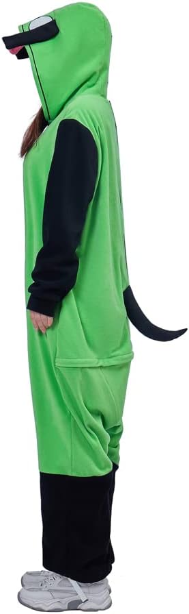 LoliMiss Gir Invader Cosplay Zim Hoodie Jacket Alien Costume Halloween Outfit - Image 8