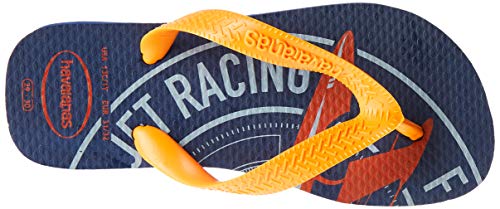 Chinelo, Havaianas, Kids Athletic, Marinho/Laranja Vibrante, 33/34, Meninos