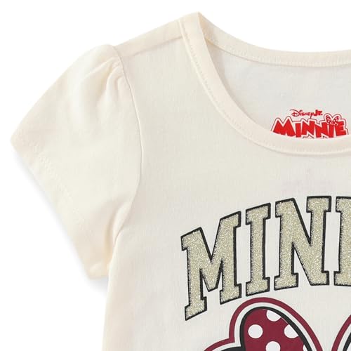Disney Minnie Mouse Girls Short Sleeve T-Shirt for Big Kids3