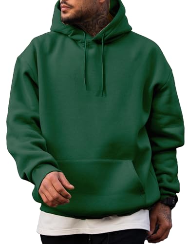 Image of JMIERR Mens Casual Oversized Hooded Collar Drawstring Cotton Hoodies Pullover Sweatshirts Casual Long Sleeve Shirts