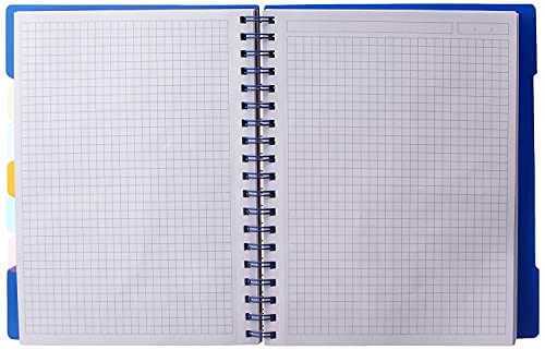 Image of SOLO 5 Subject Notebook - Dot Grid Ruling | B5 | 300 Pages, 70 GSM | Re-attachable Dividers, Monthly Planner, Storage Pocket & Card Slot | Smooth Writing Paper with Perforation | Detachable Scale