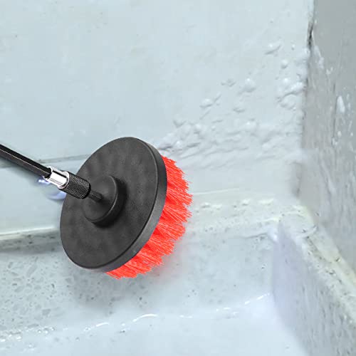Boorborstel opzetstukken set, 21 stuks scrub pads & spons