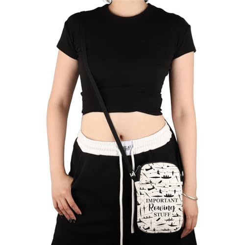 VAMSII Rowing Lover Gift Important Rowing Stuff Crossbody Bag Rowing Crew Team Travel Bag Rowing Life Gift4