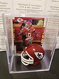 Tyreek Hill Kansas City Chiefs Mini Helmet Card Display Collectible Case Auto Shadowbox Autograph