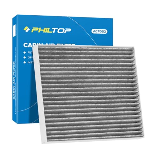 PHILTOP Cabin Air Filter, Replacement for Mustang 2005-2014, Premium ACF062 (CF10370) Cabin Filter with Activated Carbon Clean A