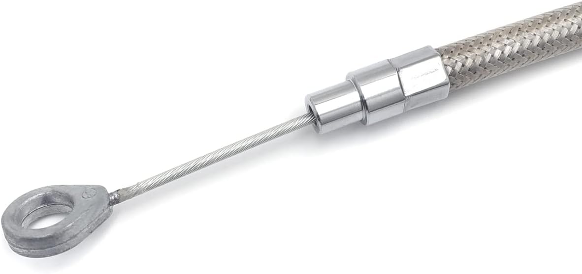 XKMT- Stainless Braided +4" Clutch Cable Compatible With ’87-‘05 Big Twin Softail Slim Heritage Fat Boy