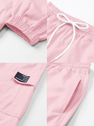 Image of SANGTREE Girls & Womens Drawstring Cargo Jogger Pants,3 Years - Women 3XL