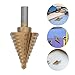 Artibetter High Speed Steel Step Drill Bit 1/4-1-3/8 Inch Metal Cutting Cone Bit for Steel Wood Plastic Sheet, Fast Cutting Step Drill for Industrial Metalworking Applications